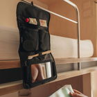 Roll Up Toiletry Bag All Black